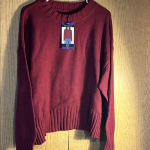 GAP Women's Scoopneck Sweater in Deep Burgundy NWT
